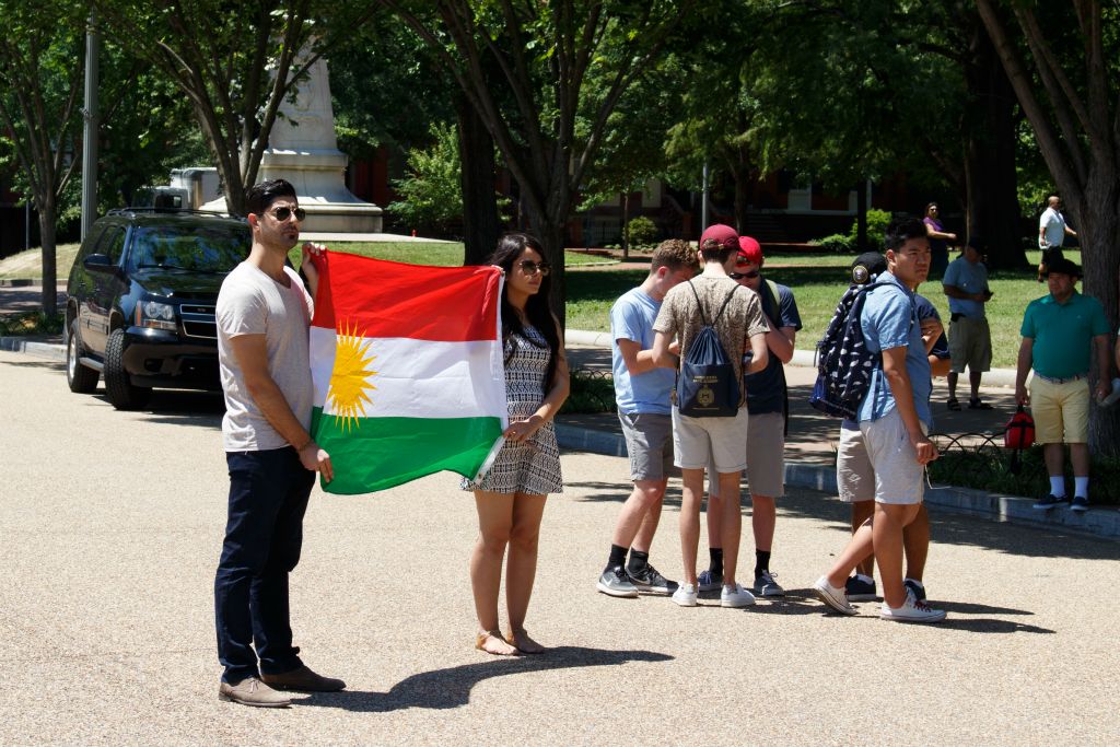 Kurdish demonstration in front of White House